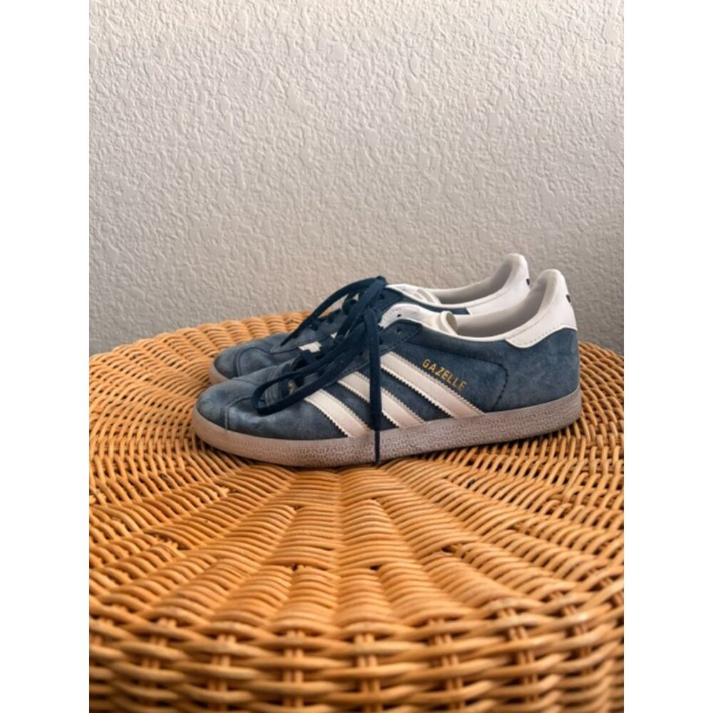 Blue Suede Adidas Gazelle Sneakers W7